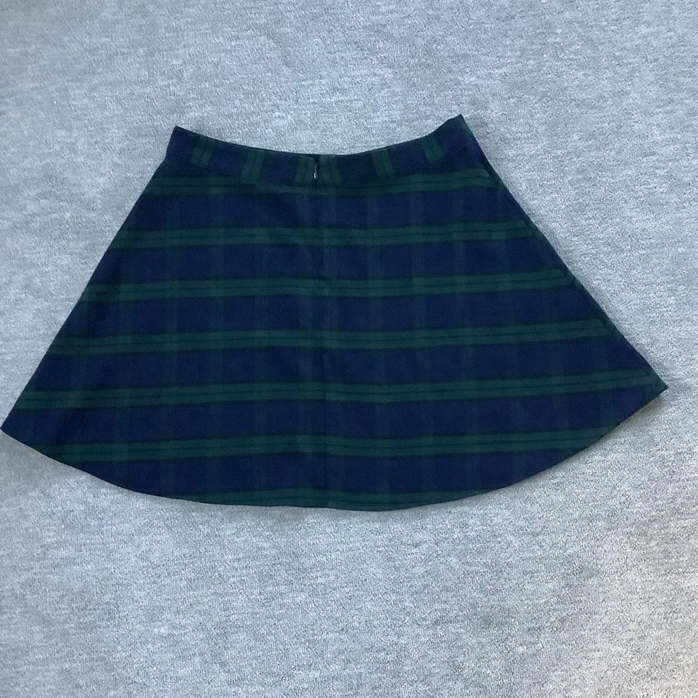 Old Navy Preppy Plaid Mini Skirt - Navy and Forest Green Sz. 10